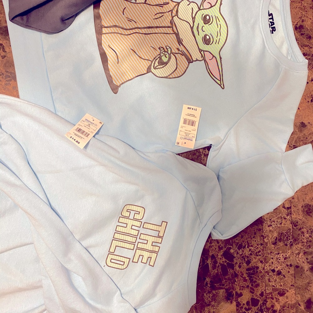 Disney, Star Wars sweatshirt, adults and child